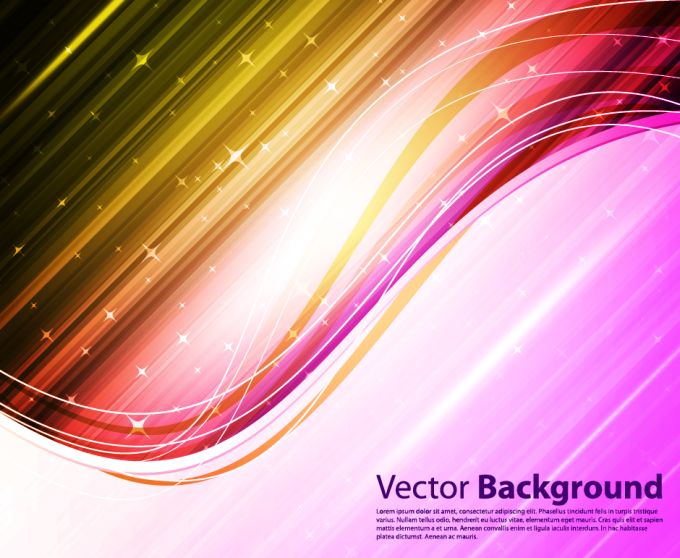 Abstract Colourful Wave Background