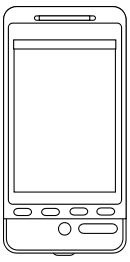 Android phone line art