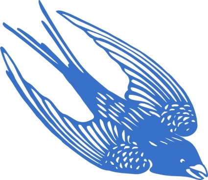 Blue Bird Fly Animal Swallow Blueswallow