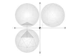 Net Construction Geodesic Spheres Recursive From Tetrahedron